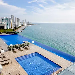 Appartement En Lujoso Edificio H2 Plaza Bocagrande, Cartagène